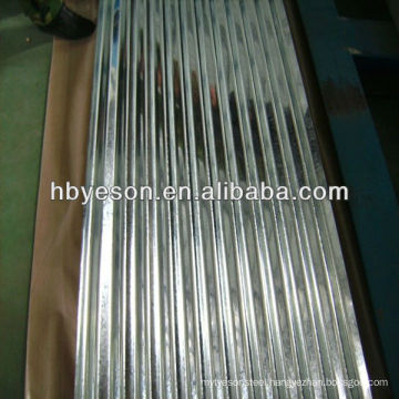 Galvanized corrugated steel sheet